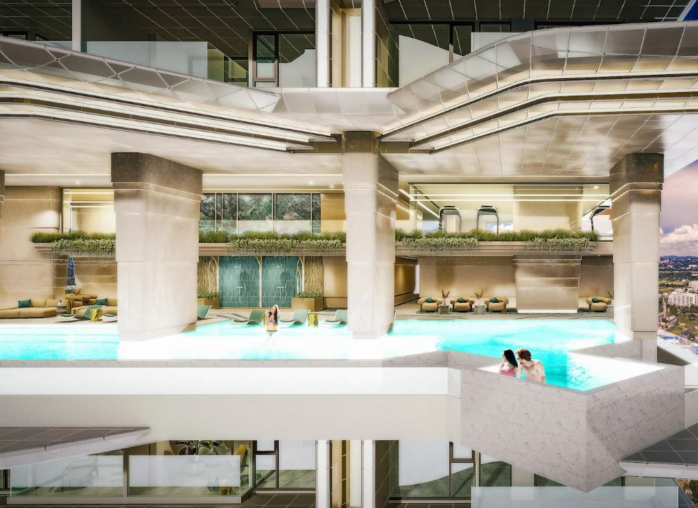 Seaspire — multi-level pool deck