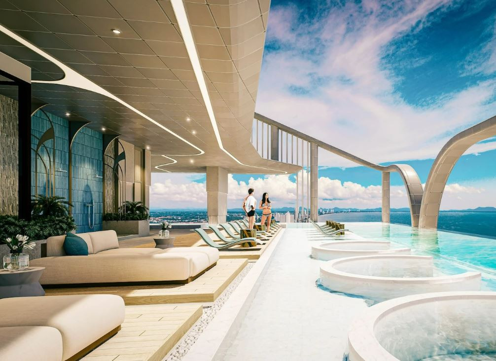 Seaspire — rooftop jacuzzi lounge